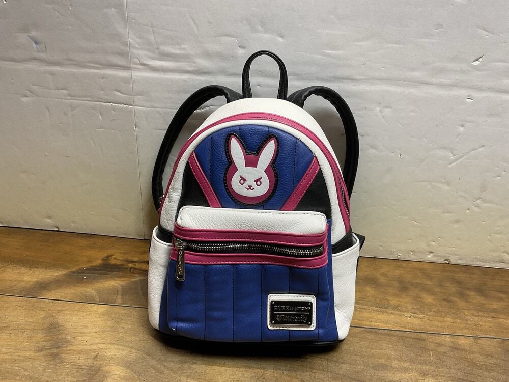 Loungefly Overwatch D.Va Mini Backpack Bunny Logo Gamer Bag